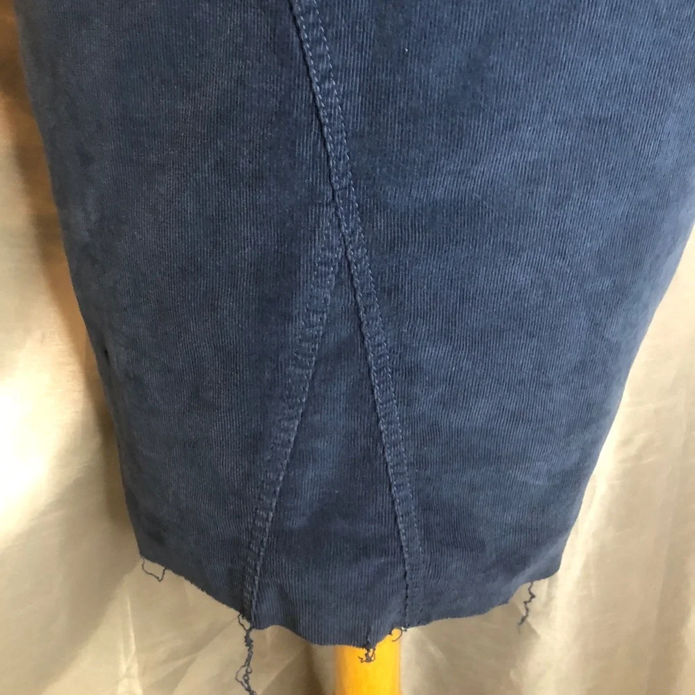 Mother corduroy skirt. Size 27. Steel blue - Picture 2 of 13